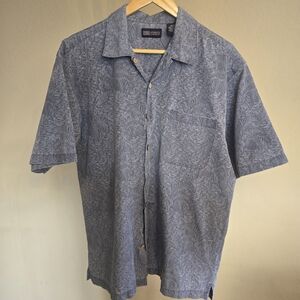 Faded Glory Men's Casual Blue Button Down Shirt